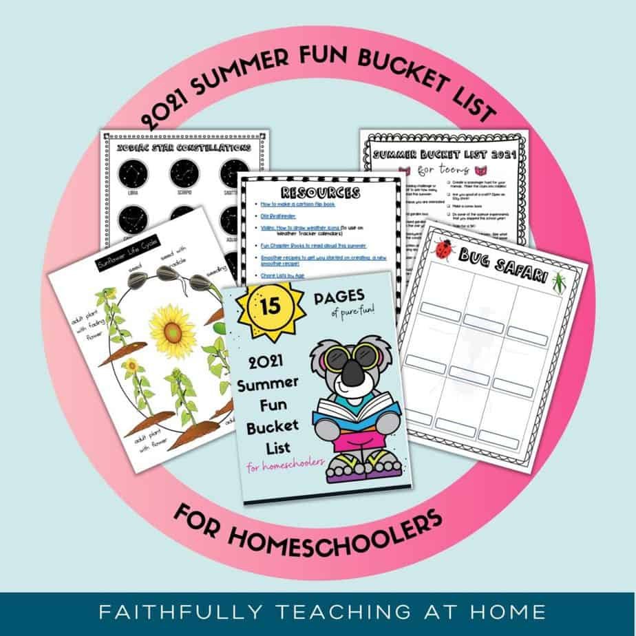 2021 Summer Fun Bucket List for Homeschoolers advertisement