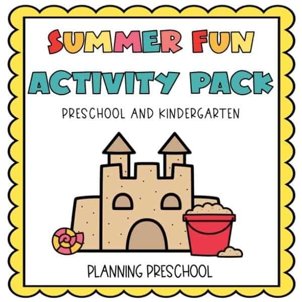 Shop preschool resources like this one: Summer Fun Activity pack for preschool and kindergarten
