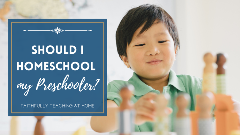 Should I homeschool my preschooler?