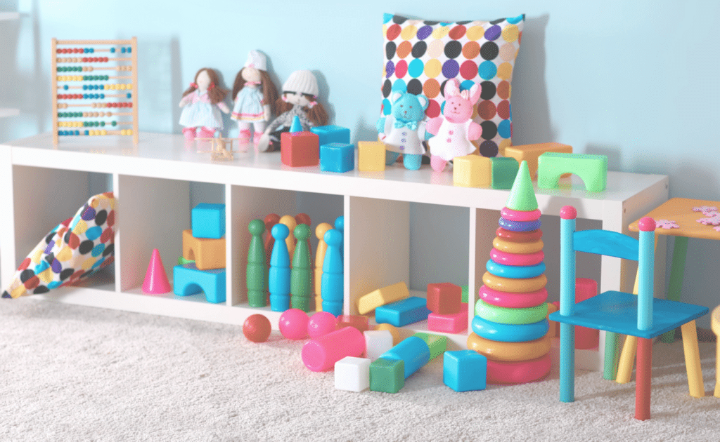 room with preschool toys