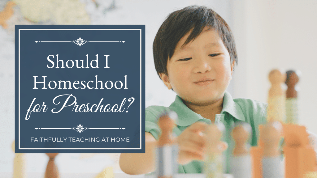 Should I homeschool for preschool?