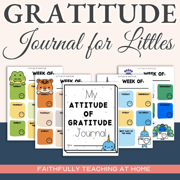 Printable Gratitude Journal for Kids